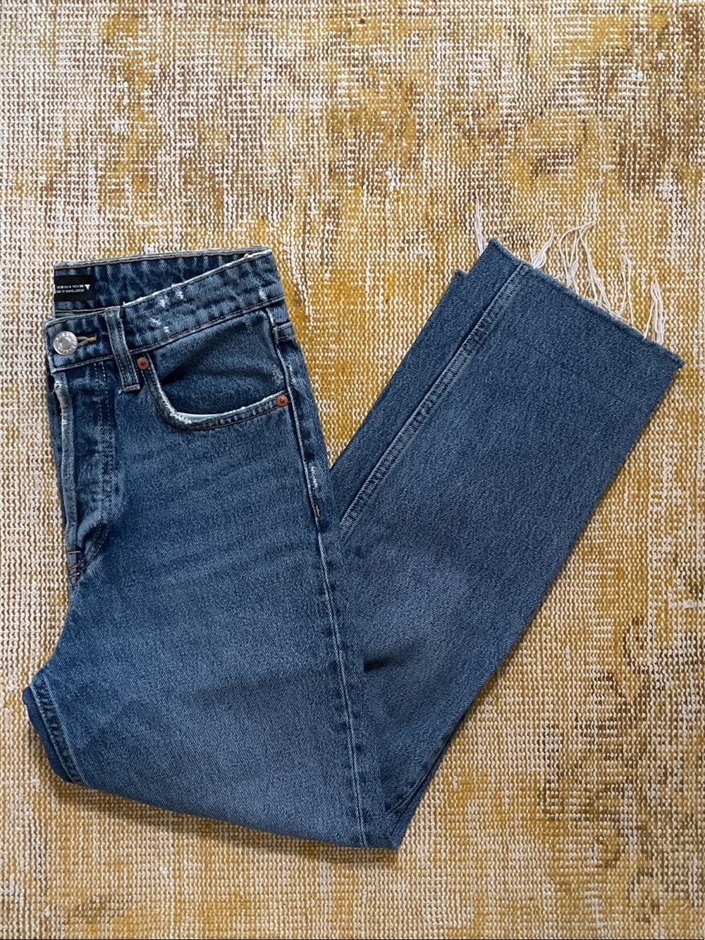 Classic Dark Blue Straight-Leg Jeans